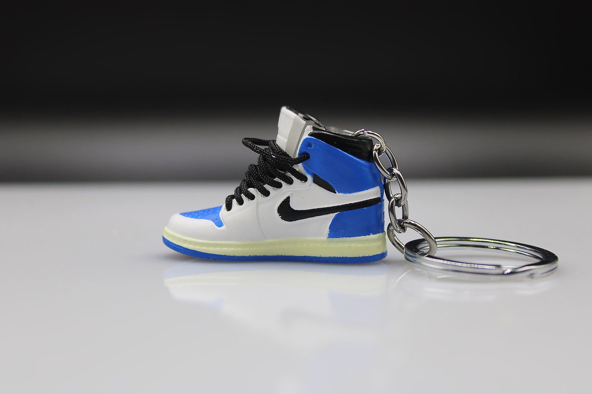 Porte-clés Sneakers 3D - Air Jordan 1 Retro High OG SP -  Travis Scott Fragment Military Blue
