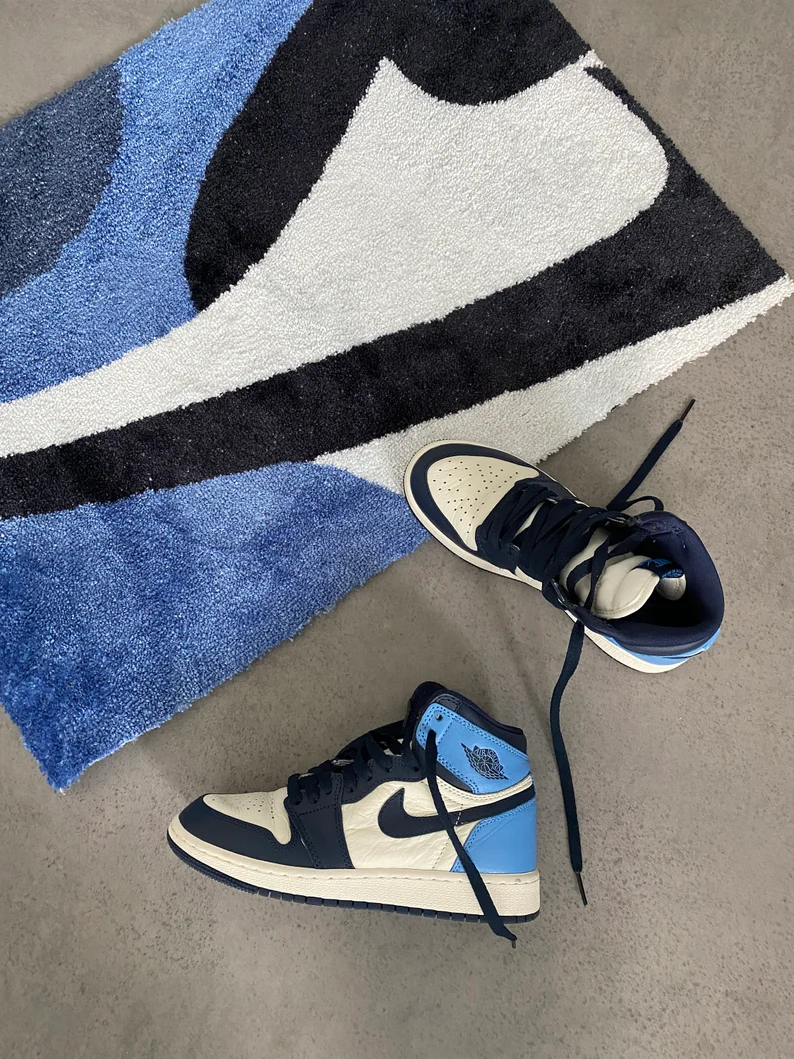 Tapis de Salle de bain Sneakers - Air Jordan 1 Blue