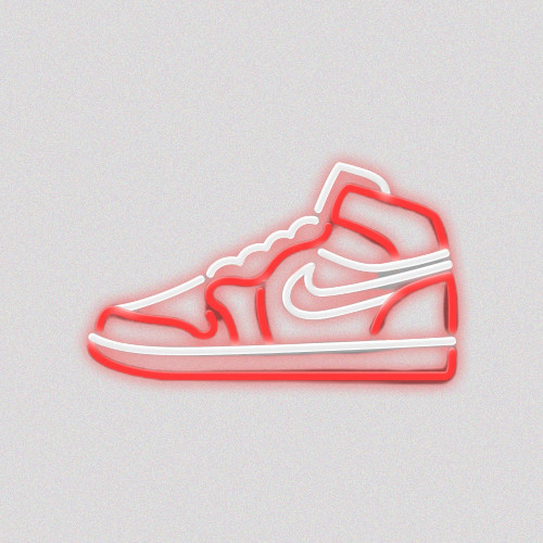 Néon Sneakers Jordan 1 Red
