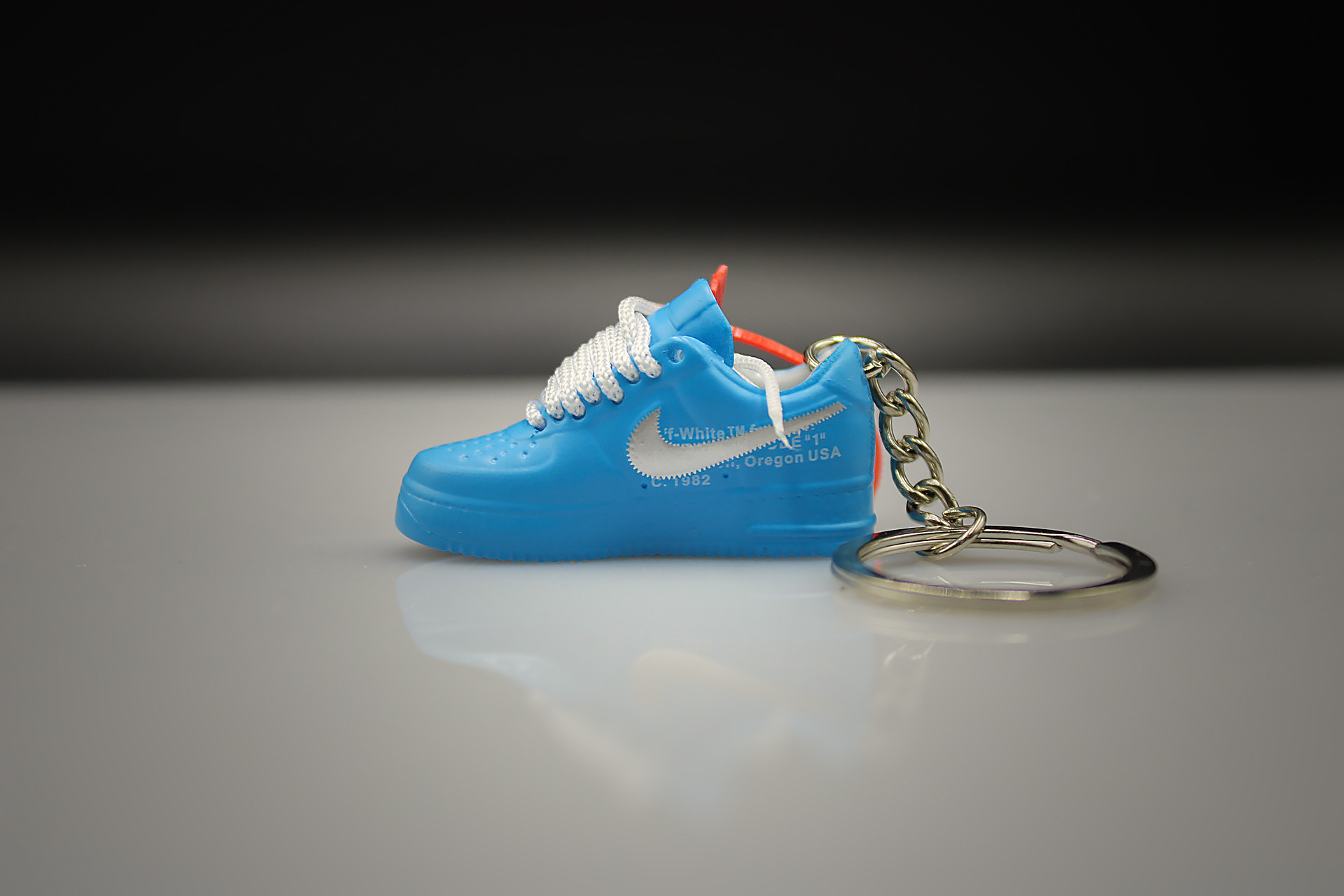 Porte-clés Sneakers 3D - Air Force 1 X Off White - Blue