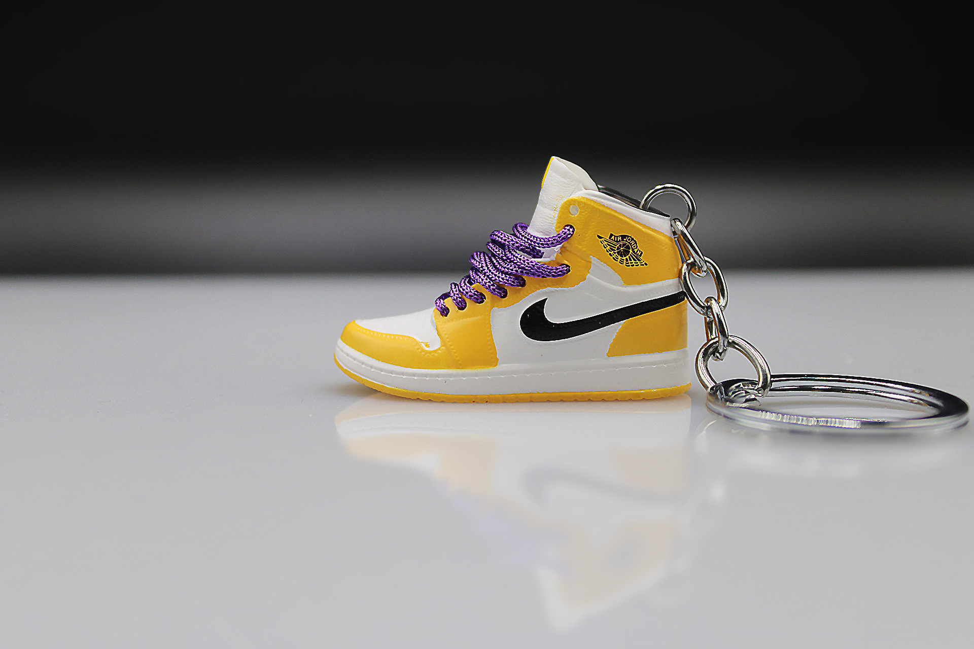 Porte-clés Sneakers 3D - Air Jordan 1  Mid- Lakers