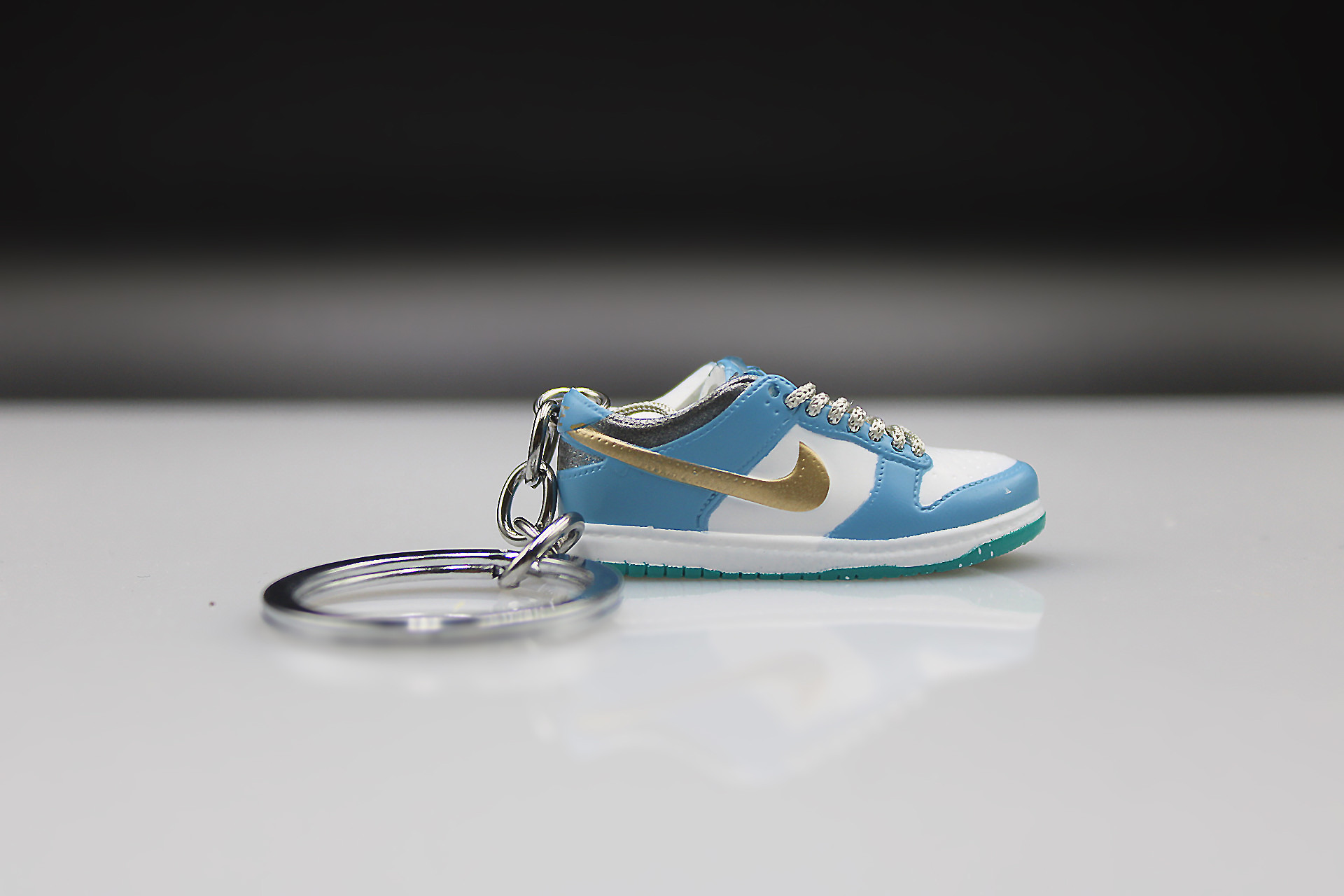 Porte-clés Sneakers 3D - Air Jordan 1 Low - Bleu Doré