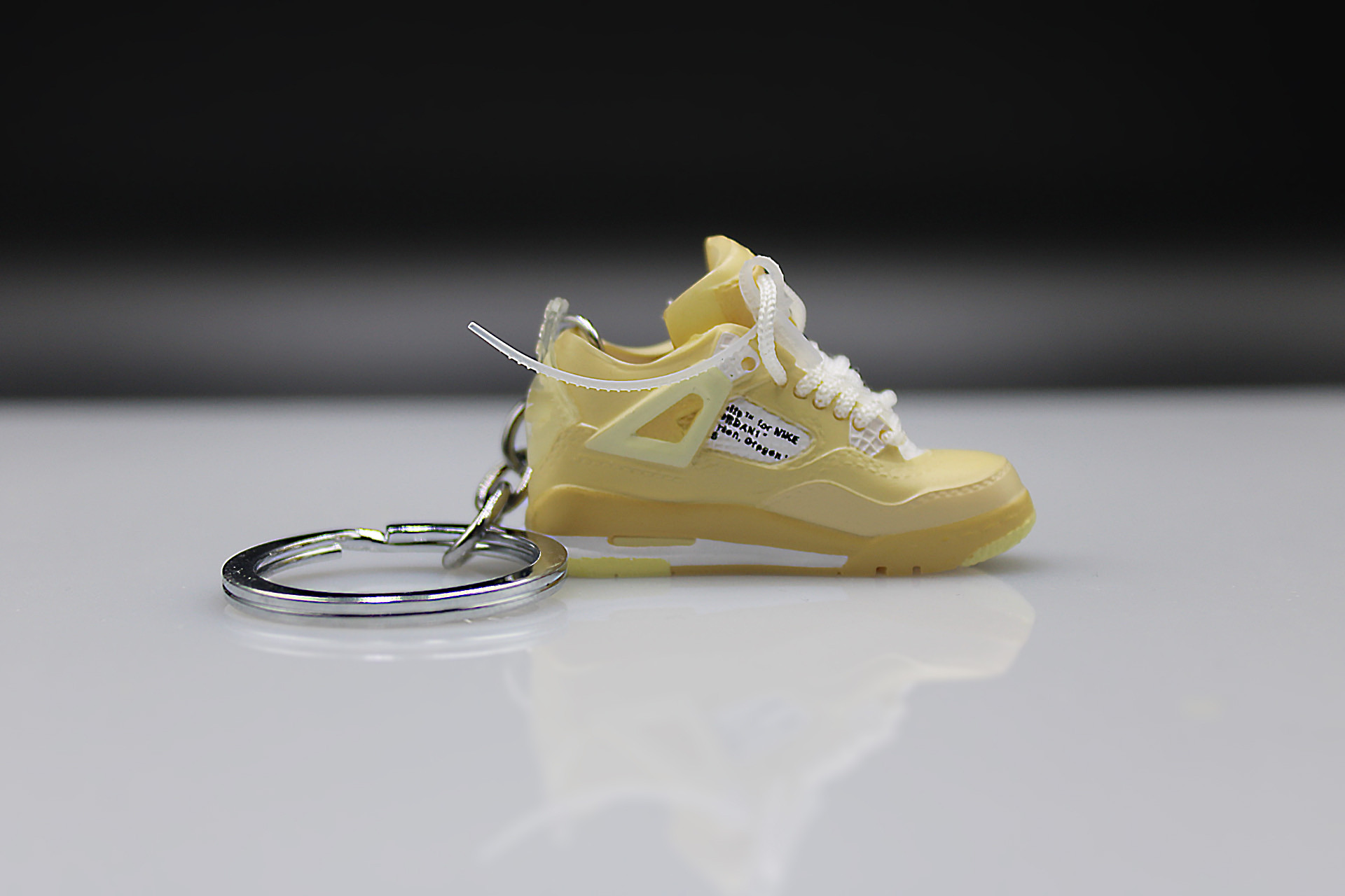 Porte-clés Sneakers 3D - Air Jordan 4 Retro Off-White - Sail